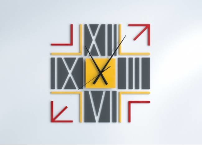 Horloge murale à quartz personnalisable Quadra