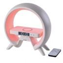 R&eacute;veil design Bayard avec chargeur sans fil et haut-parleur &eacute;clairage rouge