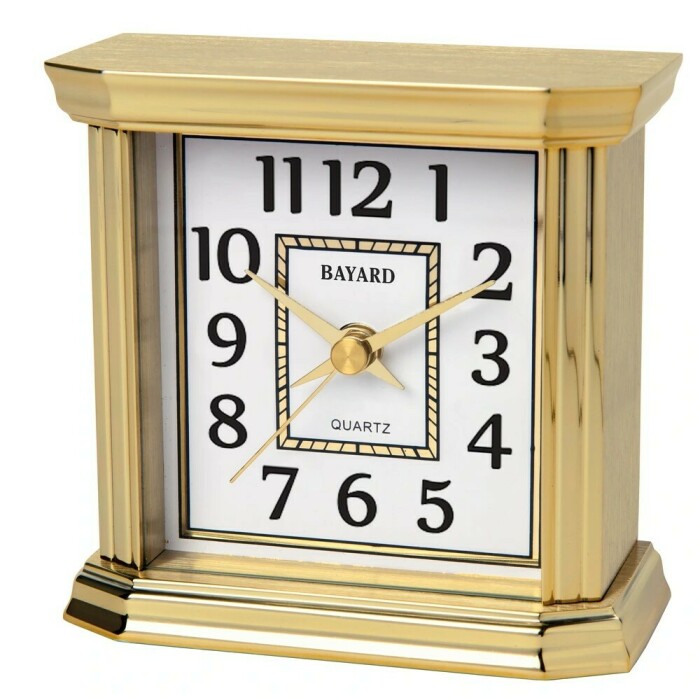 Réveil de style vintage de luxe doré Bayard