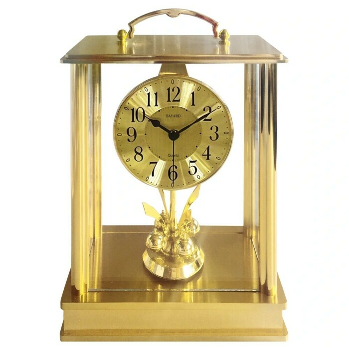 Pendule 400 jours dorée avec lanterne Bayard