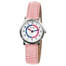 Montre enfant rose cadran p&eacute;dagogique Bayard