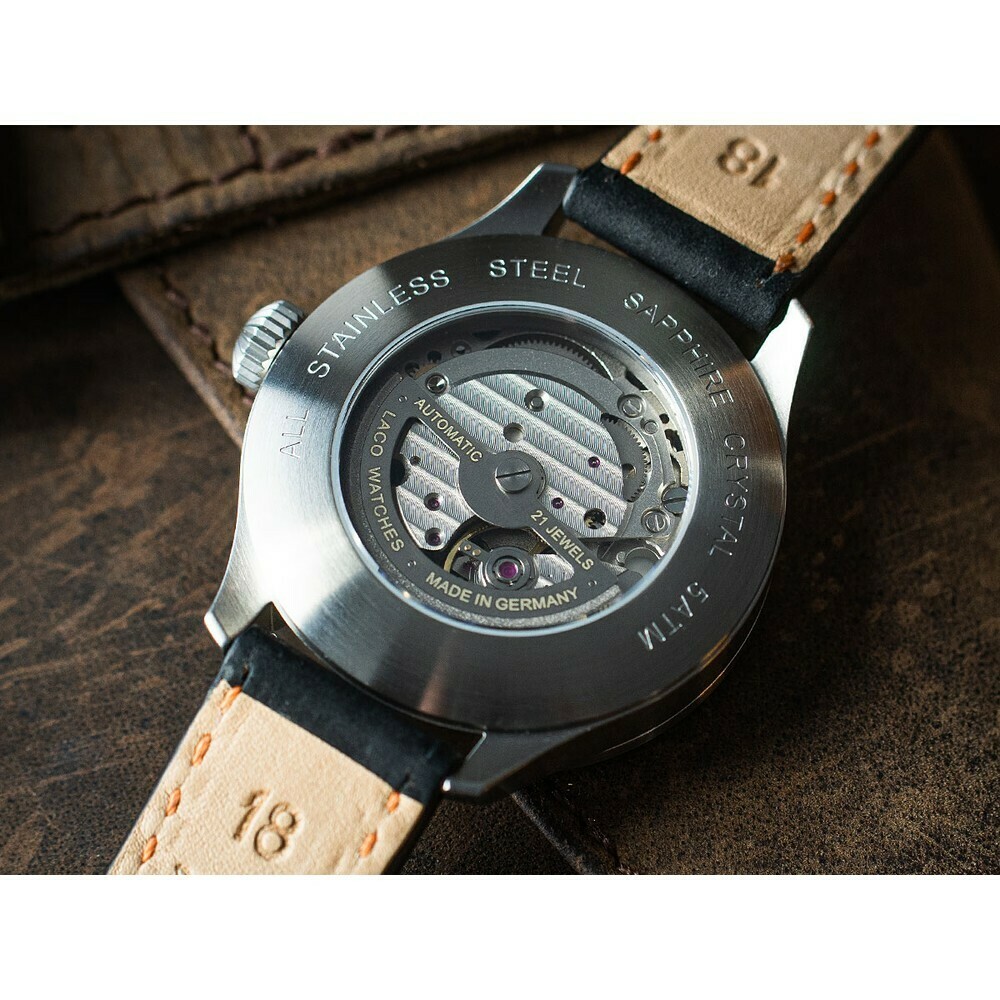 Montre Laco automatique Palermo type B 862130 arriere