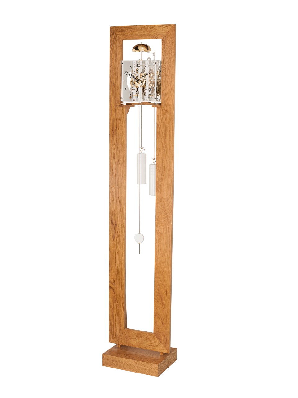 Horloge comtoise moderne bois/blanc Chalet