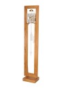 Horloge comtoise moderne bois/blanc Chalet