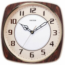 Pendule murale silencieuse style ArtDeco incrustation bois