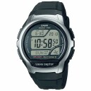 Montre sport Casio chronom&egrave;tre radio-pilot&eacute;e noire