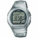 Montre sport Casio chronom&egrave;tre radio-pilot&eacute;e grise