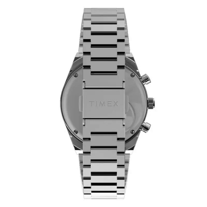 Montre homme Timex Q Falcon Eye chronographe acier arri&egrave;re