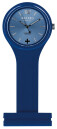 Montre de poche infirmi&egrave;re bleue en silicone