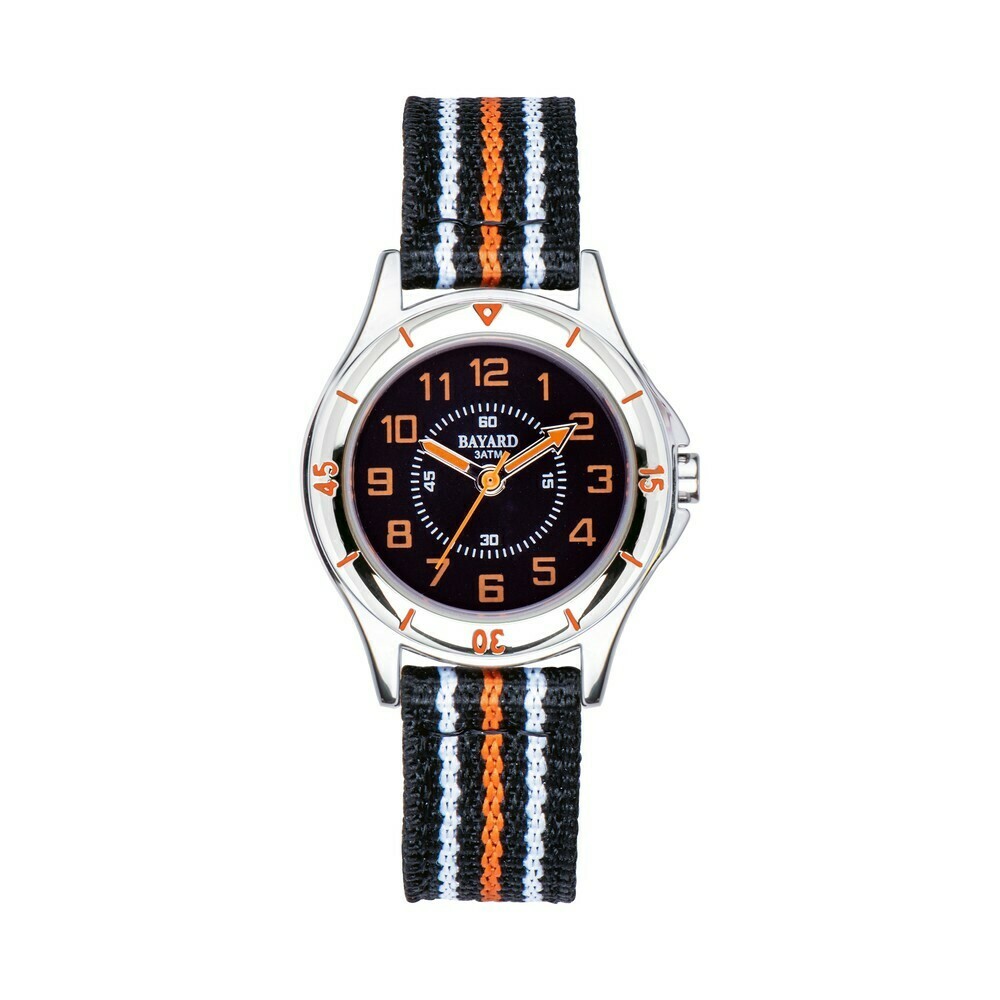 Montre ado gar&ccedil;on style sportif Bayard cadran noir