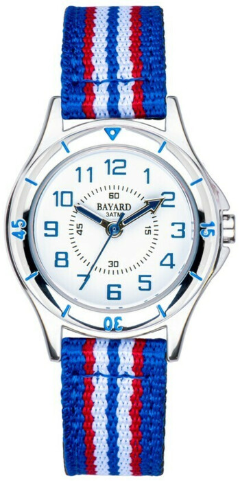 Montre ado gar&ccedil;on bleue style sportif Bayard