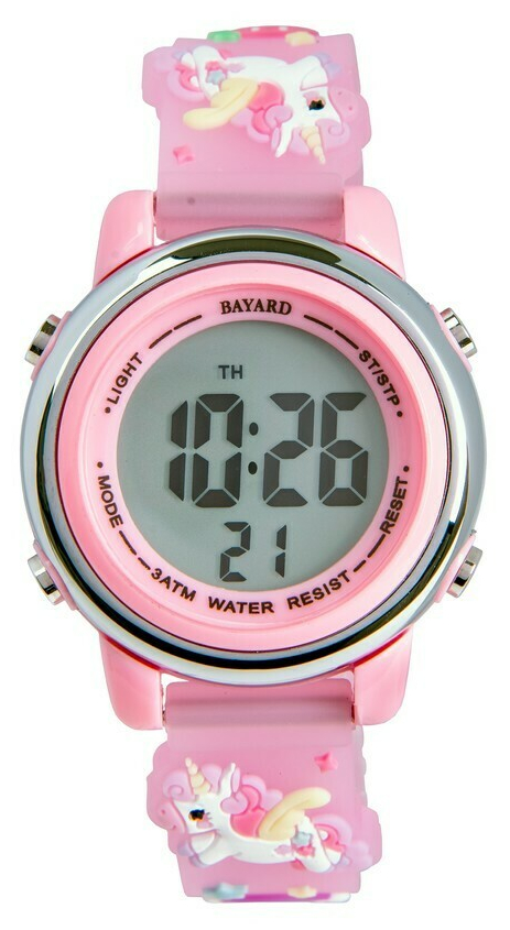 Montre enfant fille licorne Bayard rose
