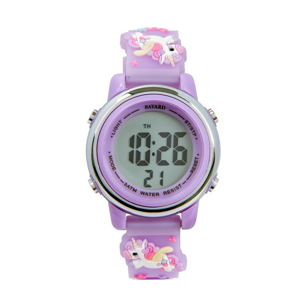 Montre enfant fille licorne Bayard violet