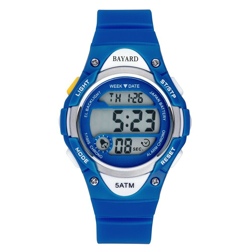 Montre ado sport bleu affichage digital Bayard