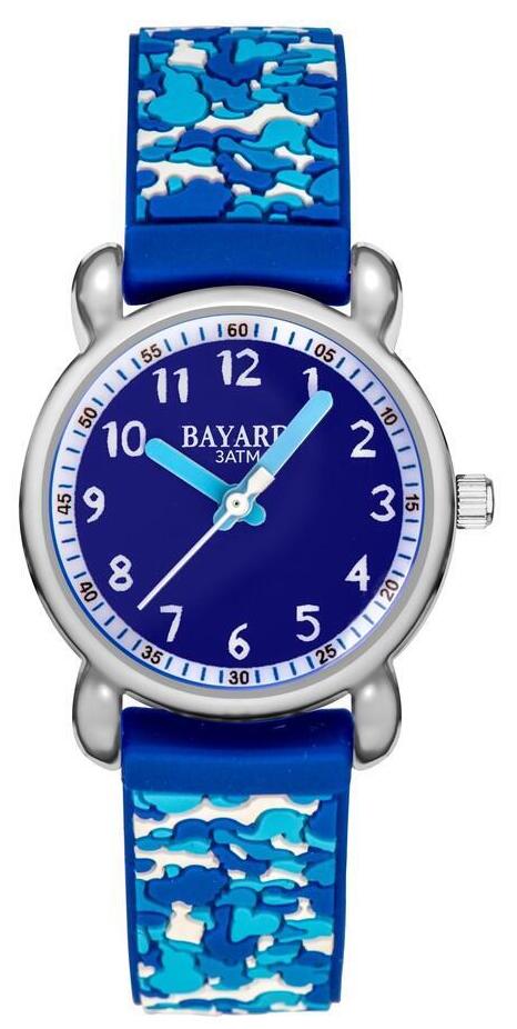 Montre ado gar&ccedil;on bleu style camouflage Bayard