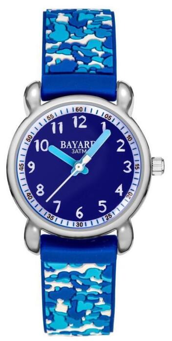 Montre ado gar&ccedil;on bleu style camouflage Bayard