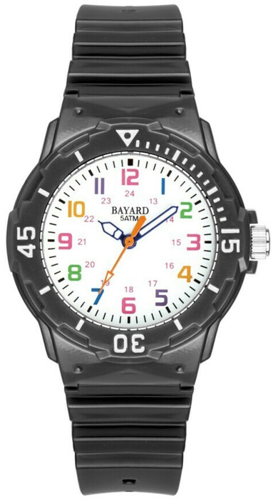 Montre ado gar&ccedil;on style sportif Bayard noir