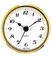 Mécanisme d'horloge rond à encastrer