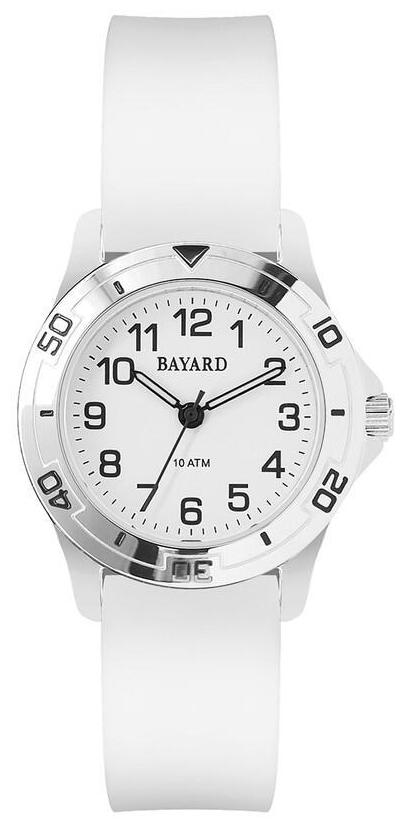 Montre ado gar&ccedil;on bracelet blanc Bayard