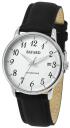 Montre automatique Bayard pour homme bracelet cuir noir avec date