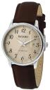 Montre automatique Bayard pour homme bracelet cuir marron avec date