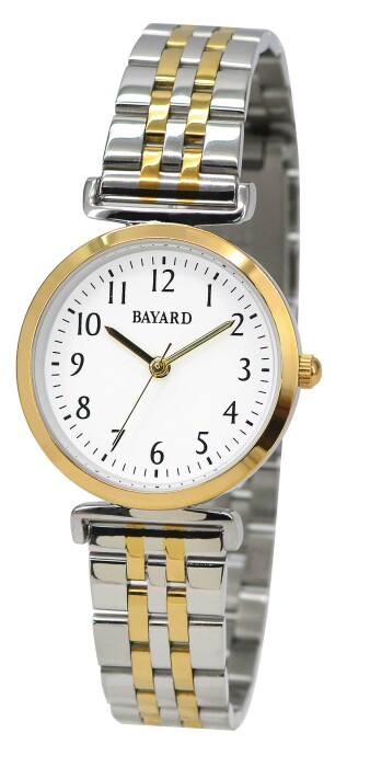 Montre à quartz ronde en métal pour dame Bayard