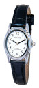 Montre pour femme boitier ovale bracelet noir avec date