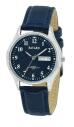 Montre ronde pour homme bracelet bleu avec date et jour en fran&ccedil;ais Bayard