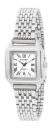 Montre carr&eacute;e argent&eacute;e pour femme Bayard