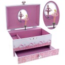 Coffret &agrave; bijoux rose pour enfant