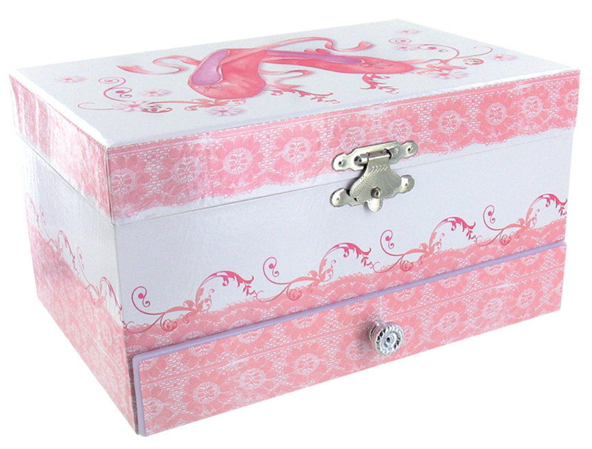 Coffret à bijoux rose pour enfant