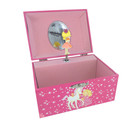 Coffret &agrave; bijoux rose danseuse 1 compartiment