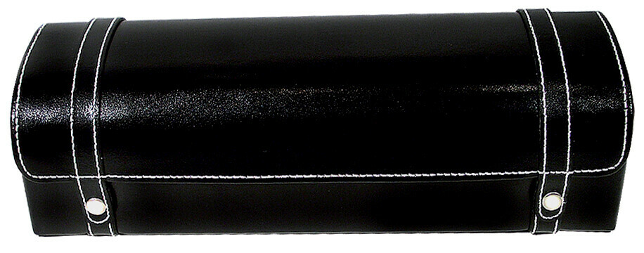 Coffret de montres en cuir noir_ferm&eacute;