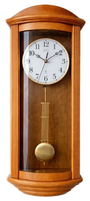 Carillon Westminster radio pilot&eacute; en bois couleur merisier