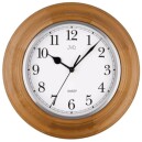 Pendule murale entourage en bois de ch&ecirc;ne &agrave; bords &eacute;pais