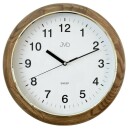 Horloge murale en bois de ch&ecirc;ne contour dor&eacute;