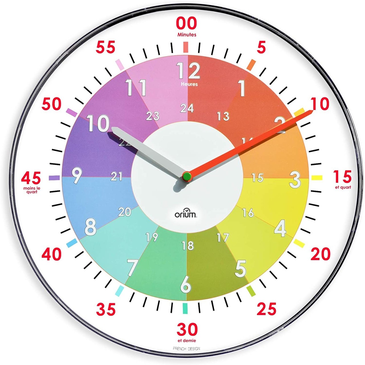 Horloge enfant : Devis sur Techni-Contact - Pendule coloré mural