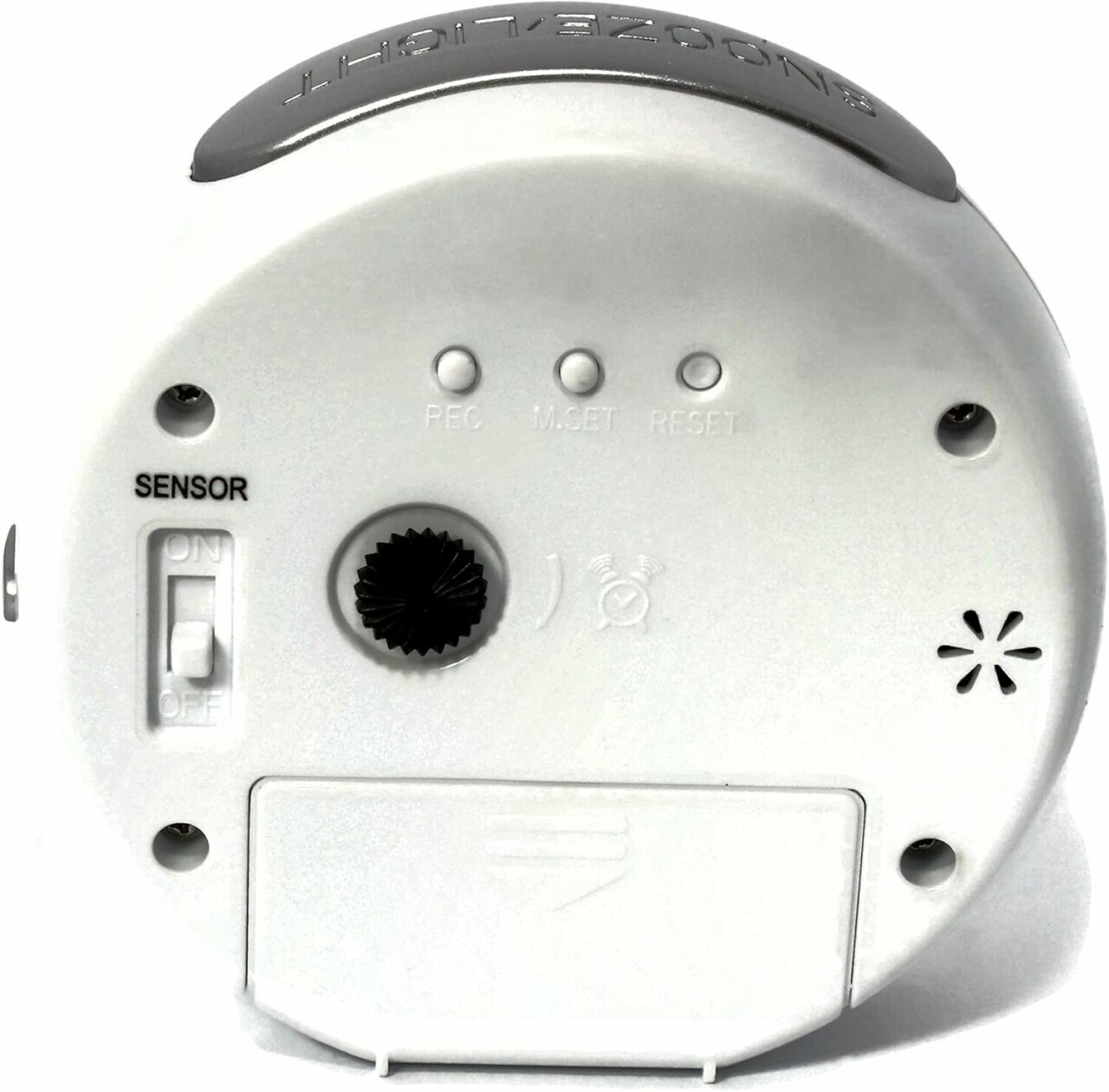 R&eacute;veil radio-pilot&eacute; rond blanc indicateur alarme_arriere