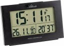 R&eacute;veil digital noir radio-pilot&eacute; double alarme