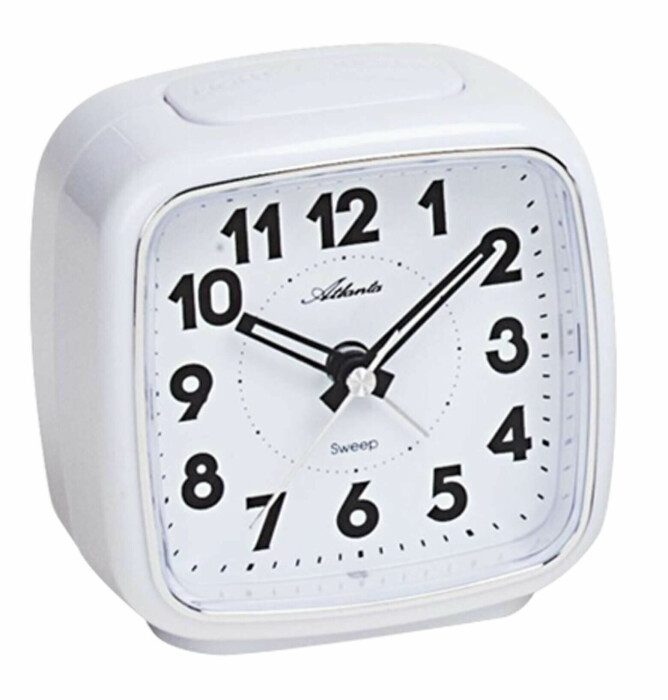 Réveil silencieux blanc sonnerie progressive