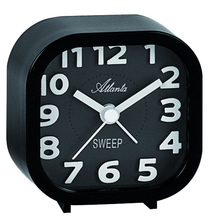 Réveil matin silencieux noir sonnerie bip-bip progressive