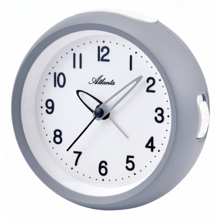 R&eacute;veil silencieux Atlanta bo&icirc;tier gris