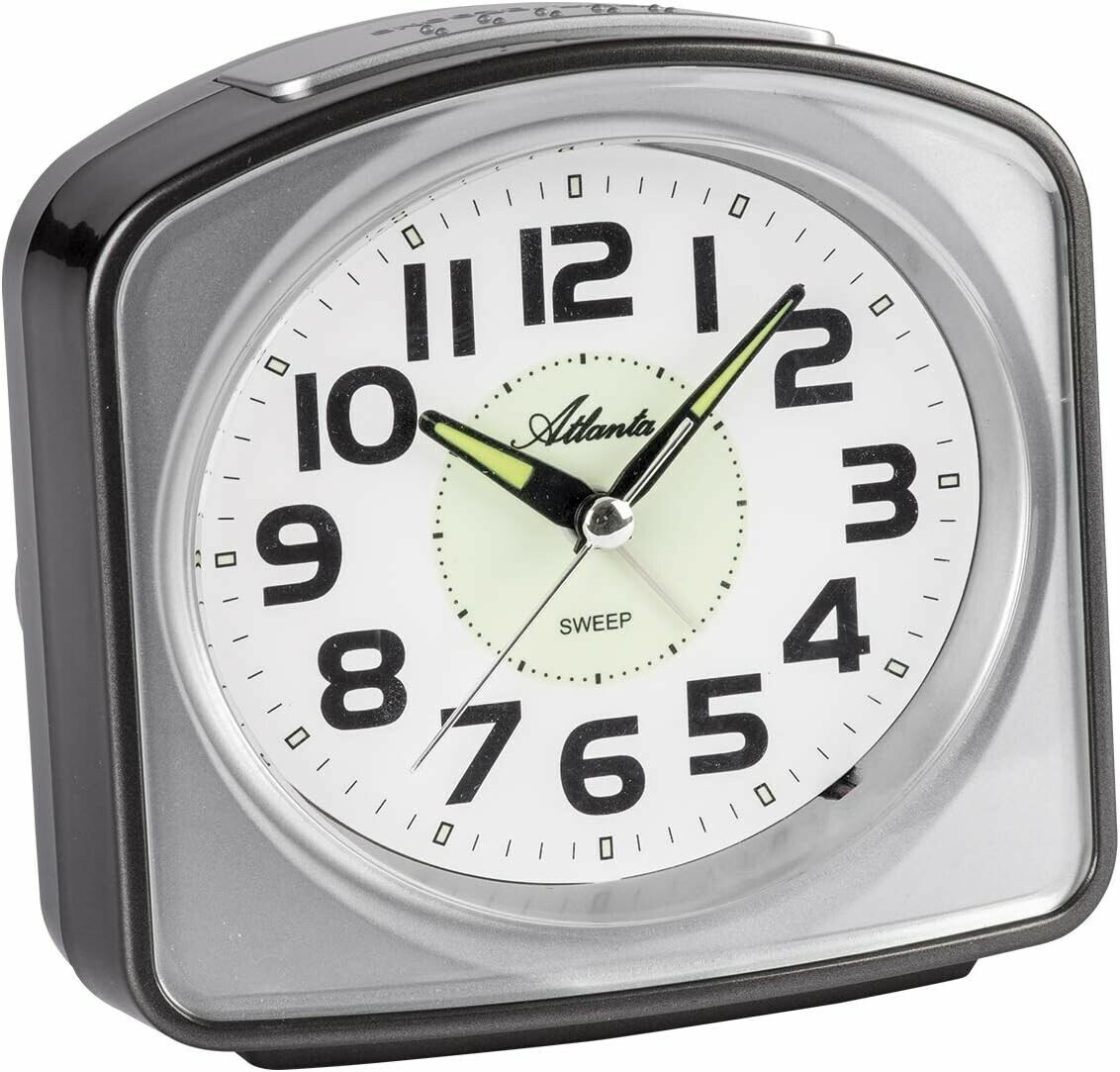 R&eacute;veil silencieux gris &agrave; sonnerie progressive
