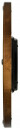 Horloge murale ronde silencieuse en bois couleur ch&ecirc;ne profil