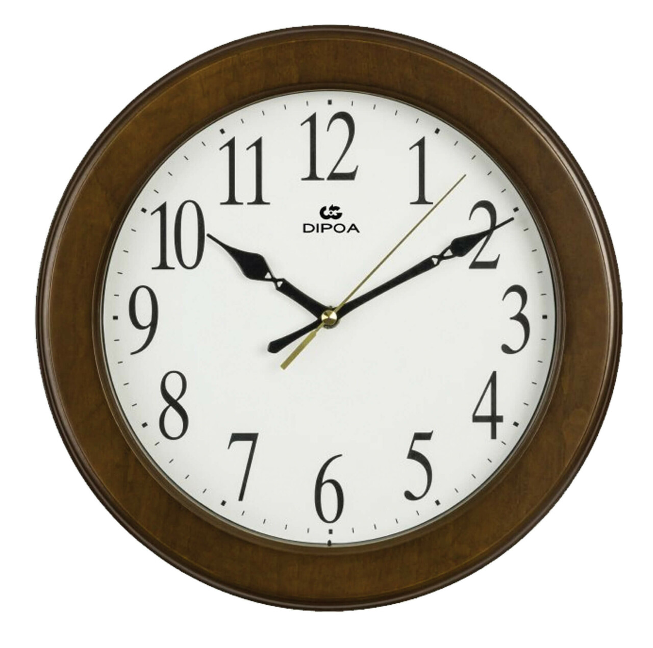 Horloge murale silencieuse en bois