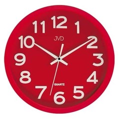 Pendule murale silencieuse moderne rouge