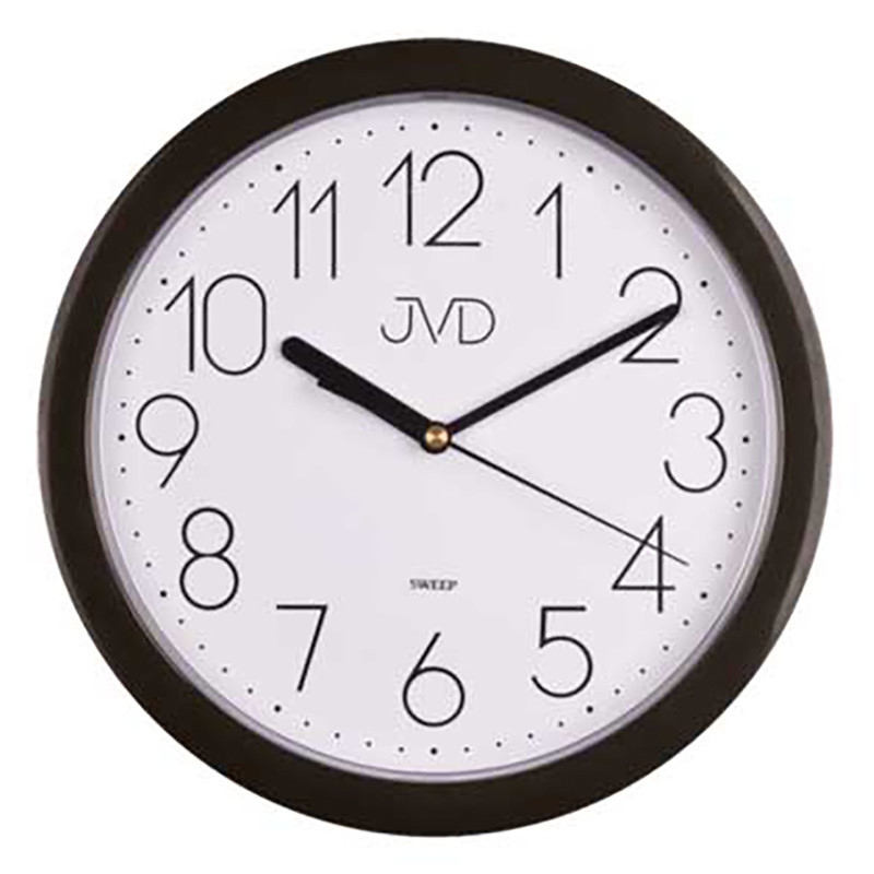 Pendule murale ronde silencieuse noire