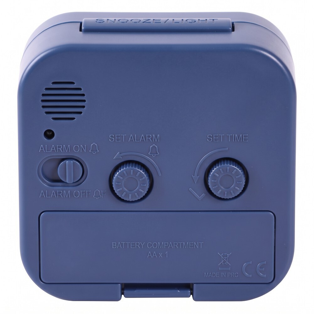 R&eacute;veil JVD silencieux bleu marine arriere