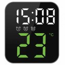 R&eacute;veil num&eacute;rique sur secteur JVD thermom&egrave;tre lumineux