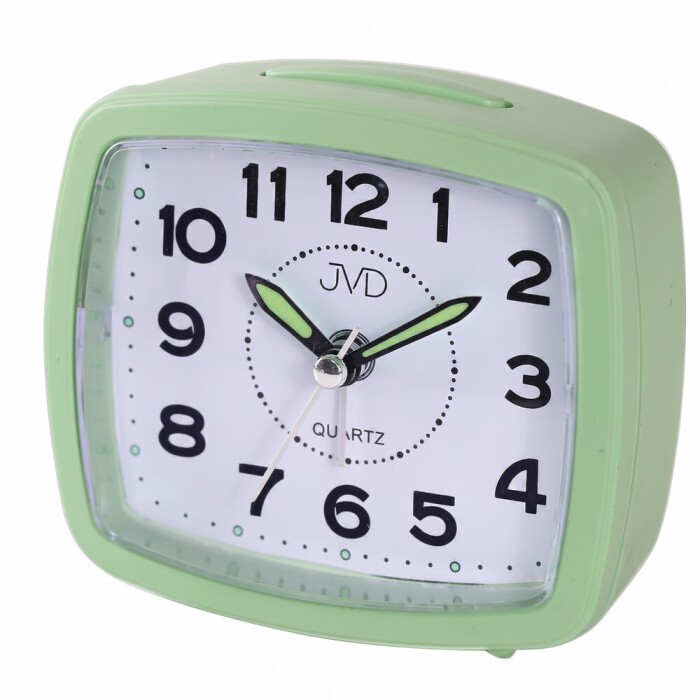 R&eacute;veil silencieux vert JVD sonnerie progressive &agrave; r&eacute;p&eacute;tition